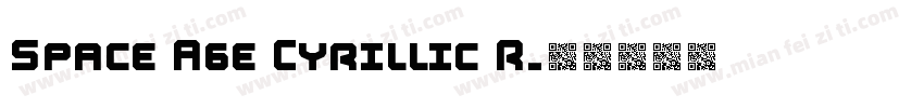 Space Age Cyrillic R字体转换